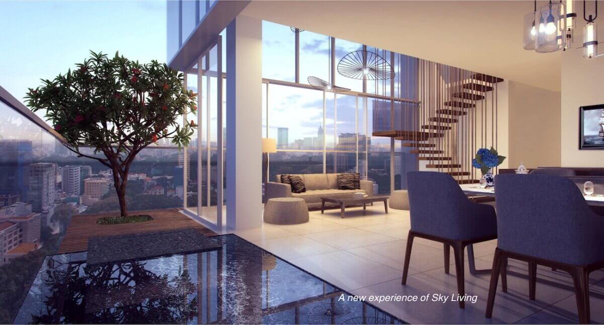 Thiết kế độc đáo của căn hộ Serenity Sky Villas